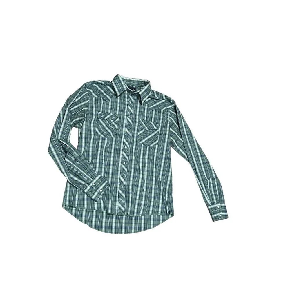Wrangler men’s L pearl snap shirt cowboy western